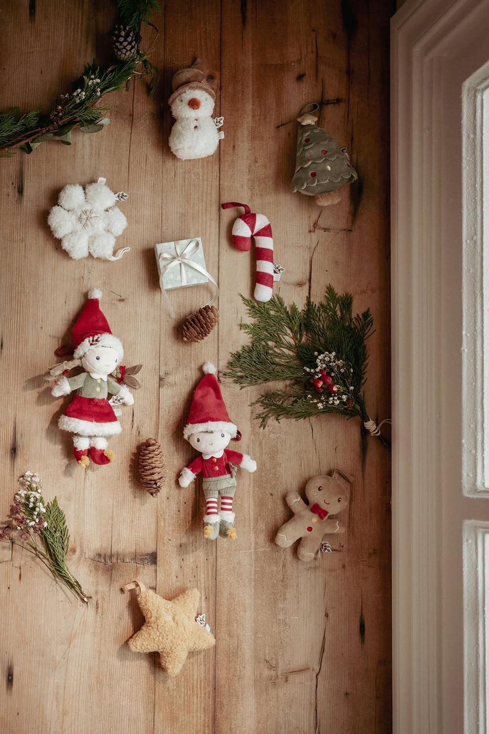 Little Dutch Christbaumschmuck Weihnachtsbaumschmuck Anhänger Soff-Figuren 4er Set Rosa - Weihnachte