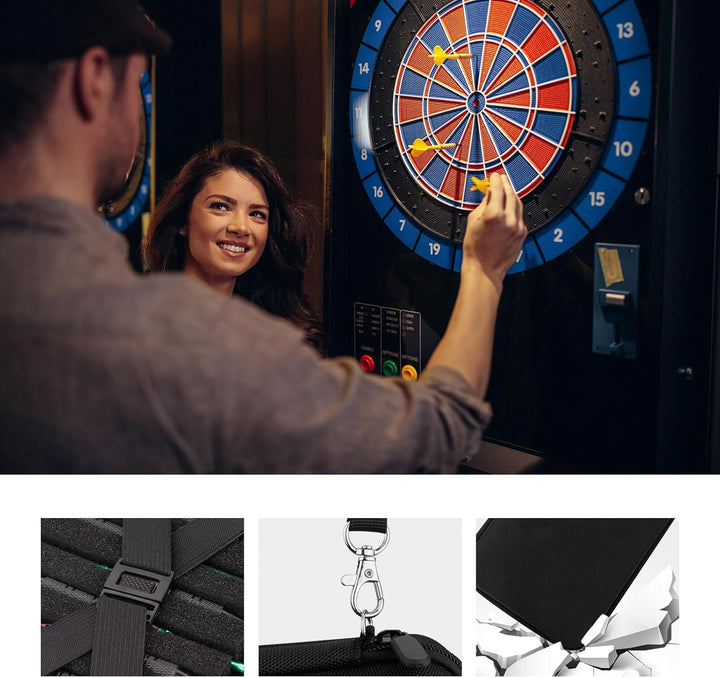 Darttasche mit Schutz Professioneller Dartkoffer für Dart Zubehör,Eva dartpfeile Tasche Dart Case fo