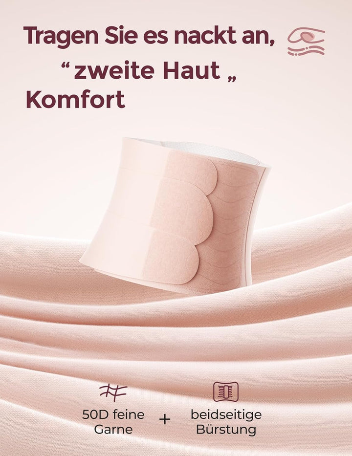 momcozy Ergowrap Bauchgurt nach Geburt, 3D-Kompression & Rückenstütze für Kaiserschnitt-Rückbildung,
