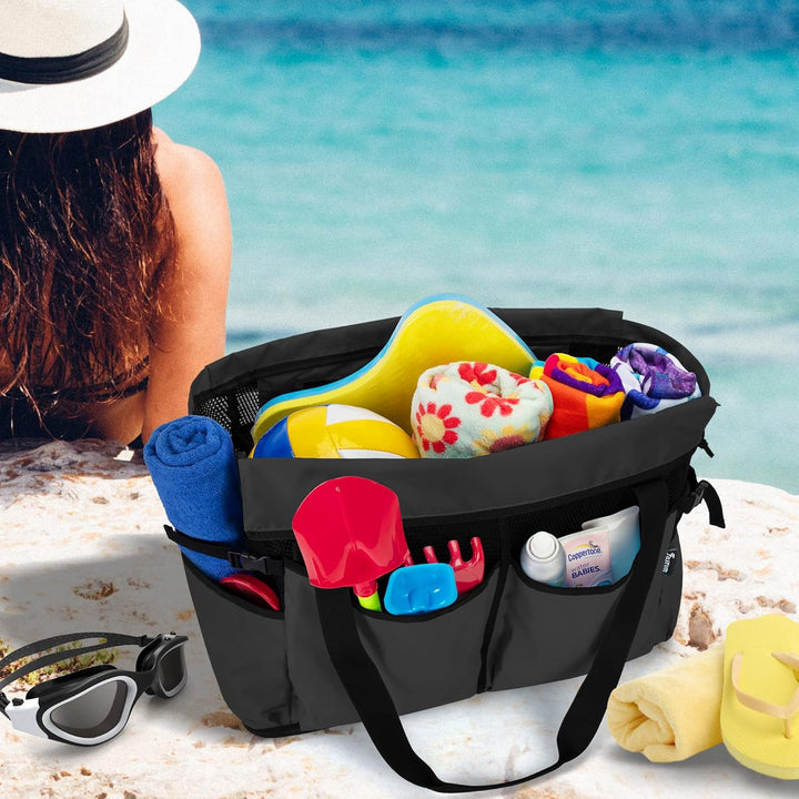 Fasrom Extra Grosse Netz Strandtasche, Übergrosse Strandtasche für Strandausflug (Patent Angemeldet)