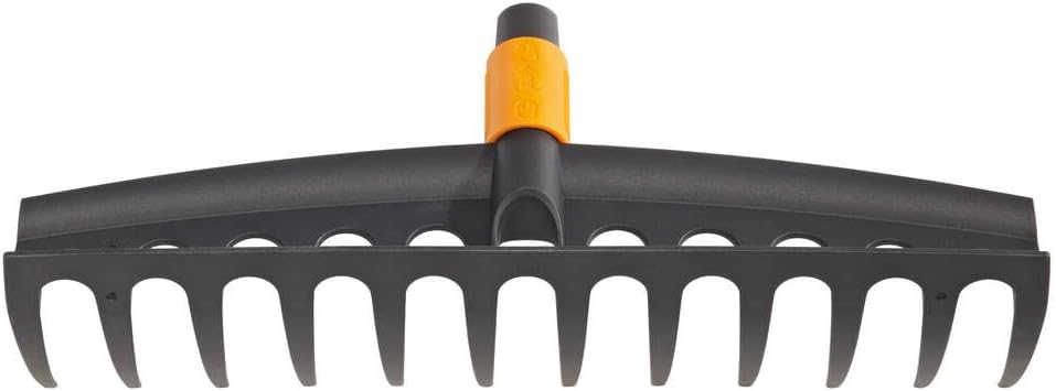 Fiskars Rechen mit 12 Zinken, Werkzeugkopf, Breite: 41 cm, Glasfaserverstärkte Kunststoffzinken, Sch