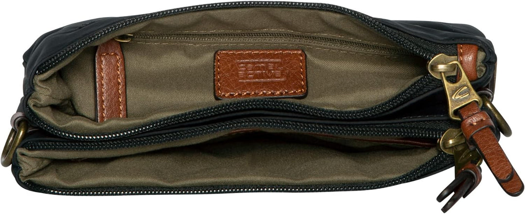 camel active bags Bari Damen Umhängetasche Crossbody Bag Klein Schwarz