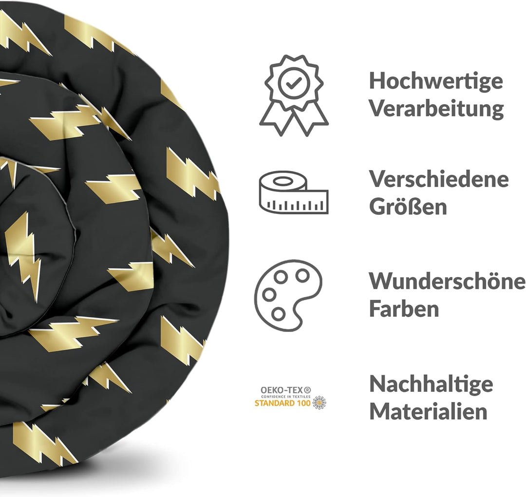 TherapieWelt Bettwäsche Bettbezug aus Atmungsaktive Baumwolle Deckenbezug mit Reissverschluss Cover