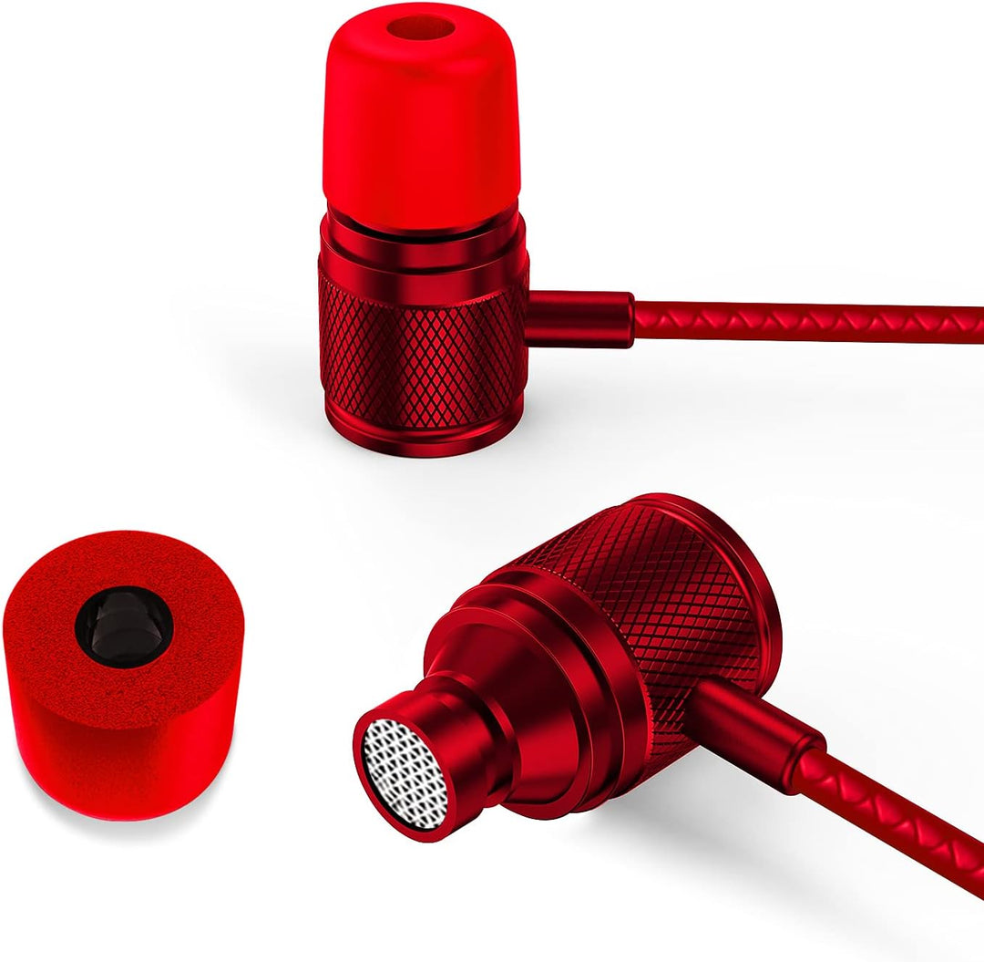 LUDOS Ultra Kopfhörer In Ear Ohrhörer mit Kabel und Mikrofon, Kristallklarer Klang, Ausgewogene Höhe