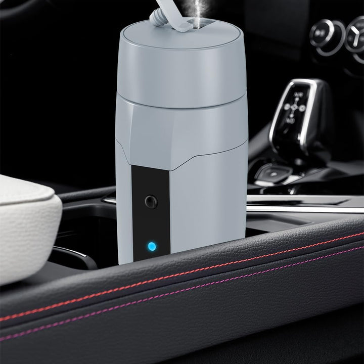 Tragbarer 12V Auto Wasserkocher Boiler, Kleiner Elektrischer Reisewasserkocher, 80W Schneller Warmwa