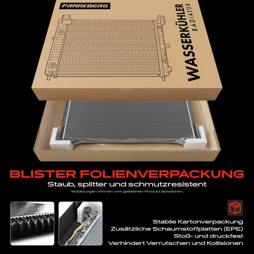 Frankberg Kühler Wasserkühler Motorkühler Schaltgetriebe Kompatibel mit Twingo I C06 1.2L 1996-2007