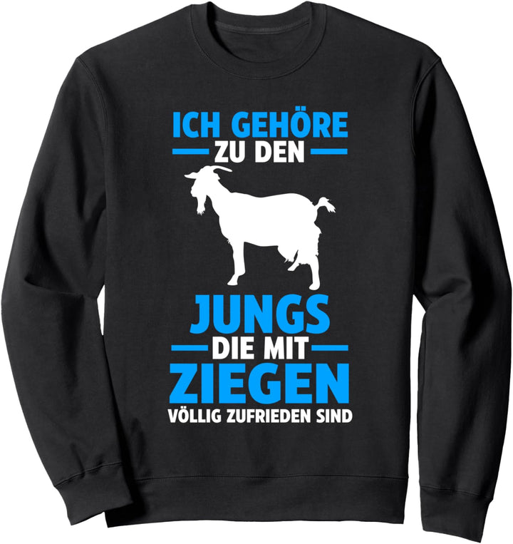 Ziegen Junge Bauer Bauernhof Landwirt Sweatshirt