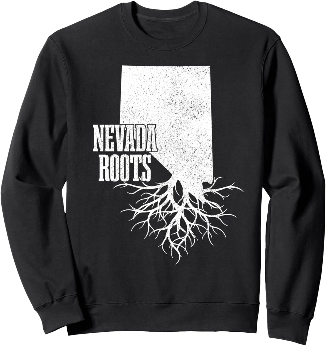 Nevada Roots Vintage USA Patriotischer Stolz Staatskarte Sweatshirt