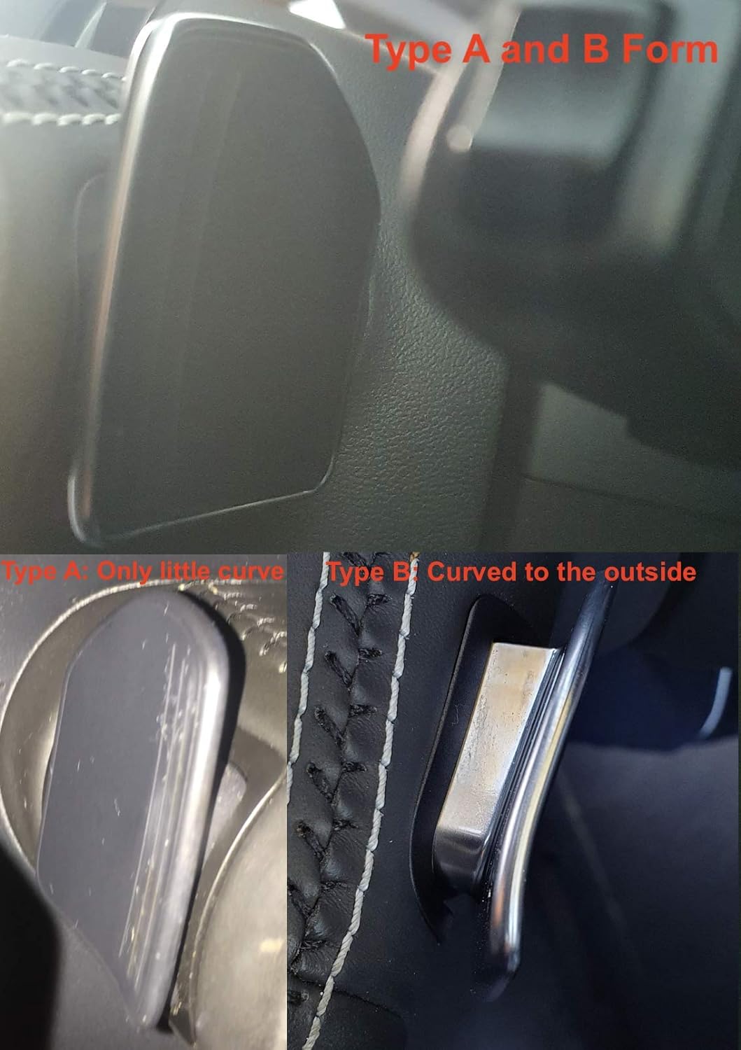 H-Customs Schaltwippen Shift Paddle aus echtem Carbon kompatibel mit A3 S3 RS3(2013+) A4 S4 RS4(2012