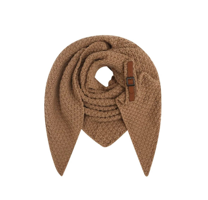 FASHION YOU WANT Dreiecksschal - Damen Strickschal mit Wolle - Umschlagtuch für den Herbst und Winte