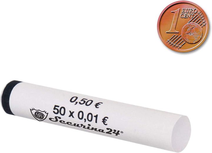 Münzhülsen Grosspakete 1 Cent bis 2 Euro oder gemischt - Securina24® (1 Cent - 2500 Stück), 1 Cent -