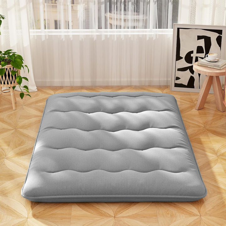 COSTWAY Japanische Futon Matratze, Tatami-Matte, Bodenmatratze, Klappmatratze mit waschbarem Bezug,