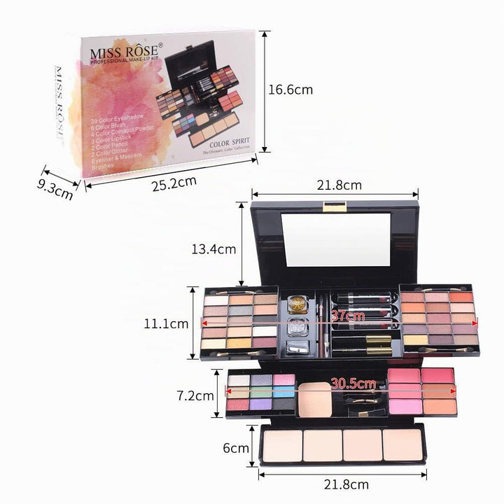 39 Farben Makeup Set, Cosmetics Schminkkassette, Kosmetik Eyeshadow Palette, mit Concealer, Gesicht