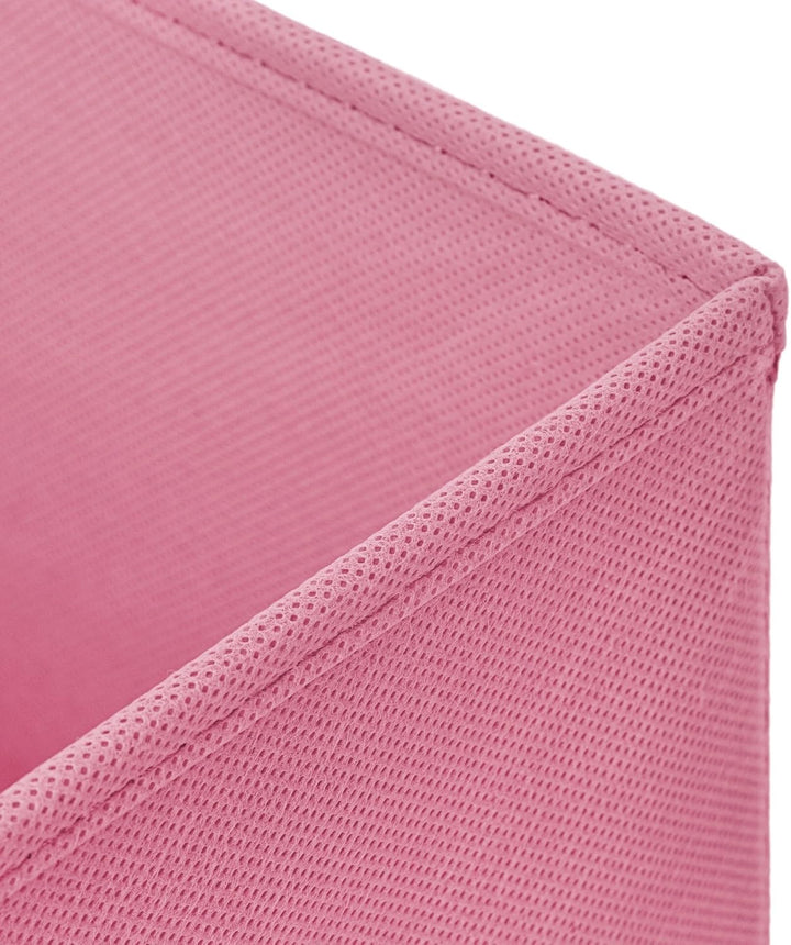 StickandShine 4er Set Rosa Faltbox 28 x 28 x 28 cm Aufbewahrungsbox faltbar mit Deckel, Rosa