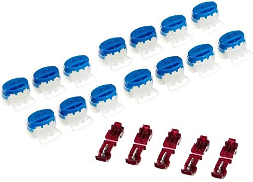 Genisys 15 Kabel Verbinder + 5 Anschlussklemmen kompatibel für Bosch Indego ® 350 400 Connect 800 -