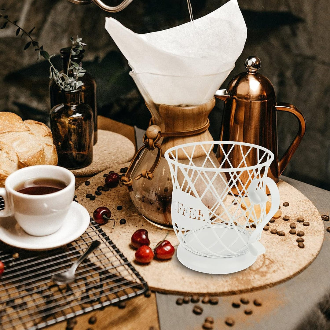 HEMOTON 1stk Kaffeekapselbecher Kaffeetasse Mit Obstkorb Aufbewahrungskorb Für Kaffee Obstkorb Zum S