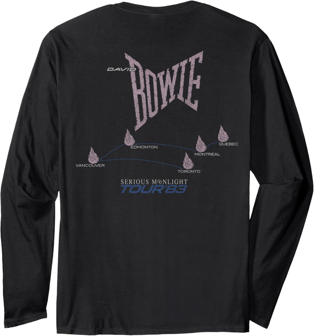 David Bowie - Ernstes Mondlicht 1983 Tour Langarmshirt