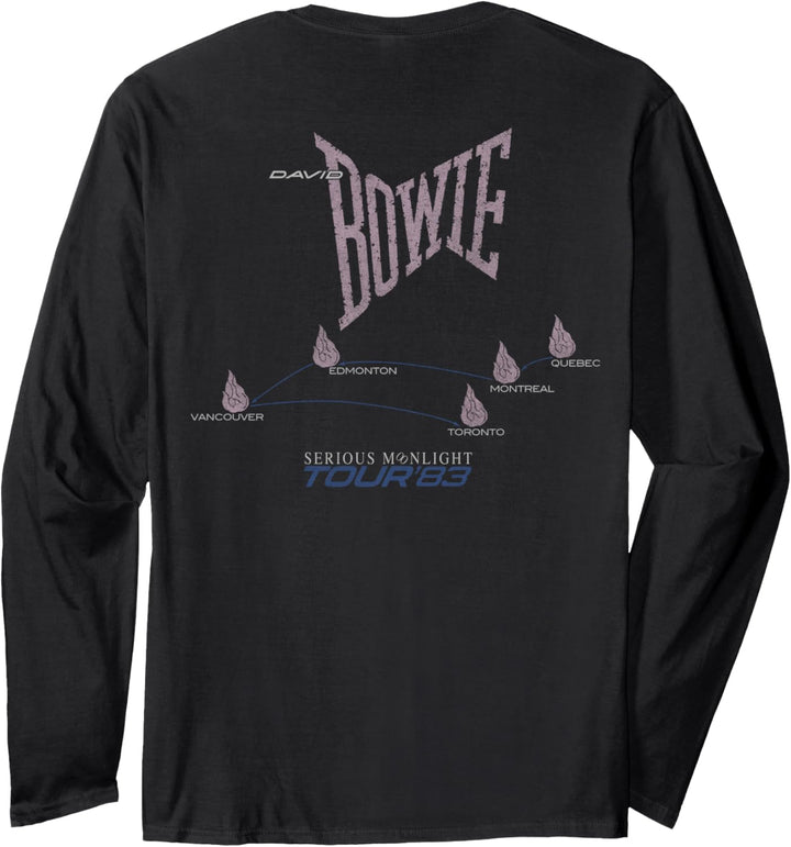 David Bowie - Ernstes Mondlicht 1983 Tour Langarmshirt