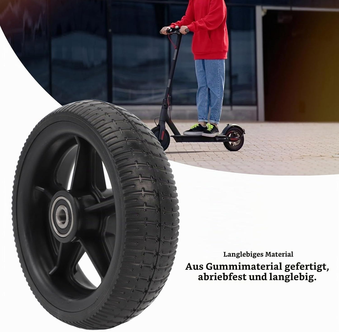 Elektroroller-Hinterrad-Baugruppe, Rutschfestes Gummi, 6,5 Zoll, Stossdämpfender Griff, Sicherheits-