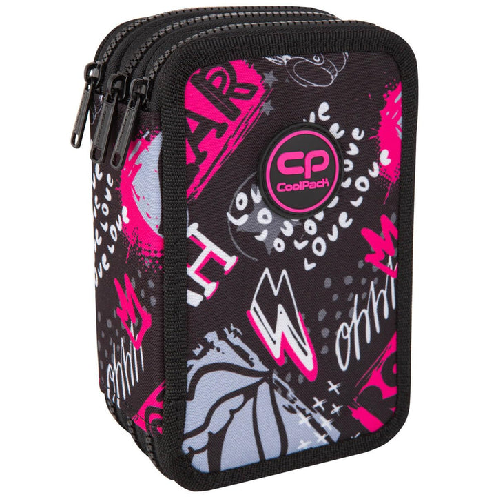CoolPack XXL Federtasche Federmappe 3-Fach Schulstiftetui, dreifaches Federmäppchen, Federmäppchen f