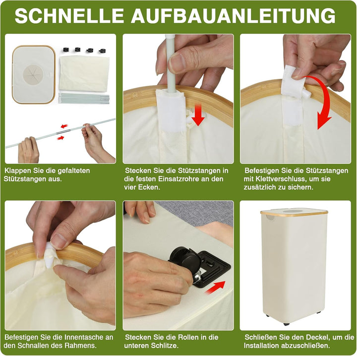 Pfandflaschen Sammelbehälter 110L, Gross Pfandflaschen Behälter mit 2 Tragetaschen und Deckel, Faltb