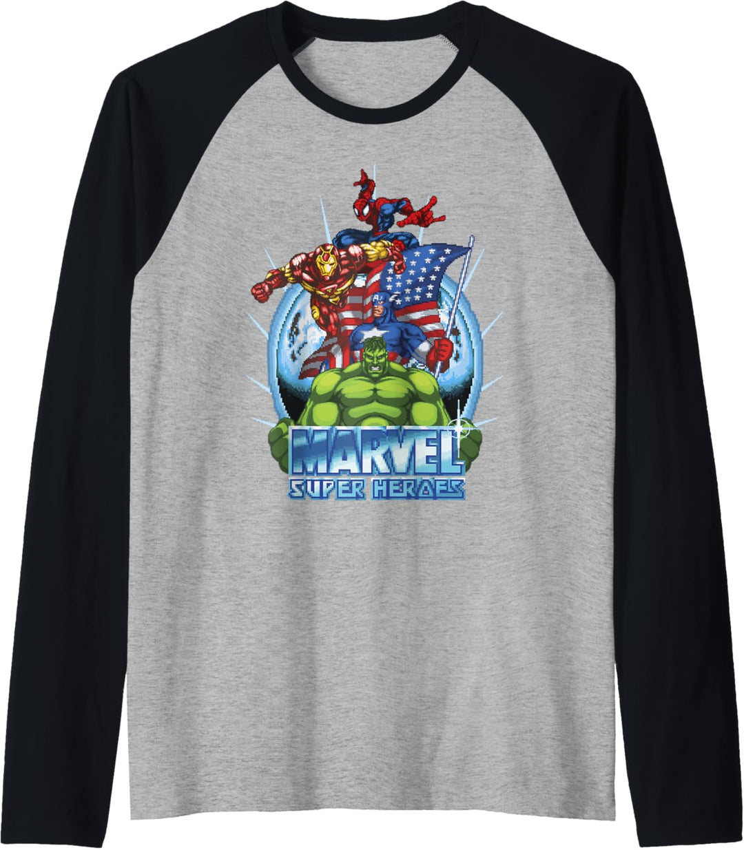 Marvel Avengers Super Heroes Game Raglan