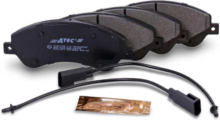 ATEC Germany Bremsbelagsatz Vorderachse, Bremsbeläge Bremsklötze vorne, 4 Stück, Kompatibel mit FORD
