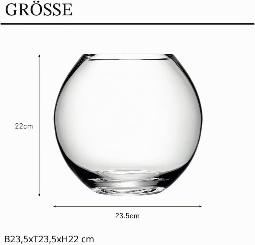 LSA Flower Runde Bouquet Vase H22cm Klar Bouquet H22cm, Bouquet H22cm