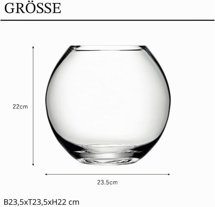 LSA Flower Runde Bouquet Vase H22cm Klar Bouquet H22cm, Bouquet H22cm