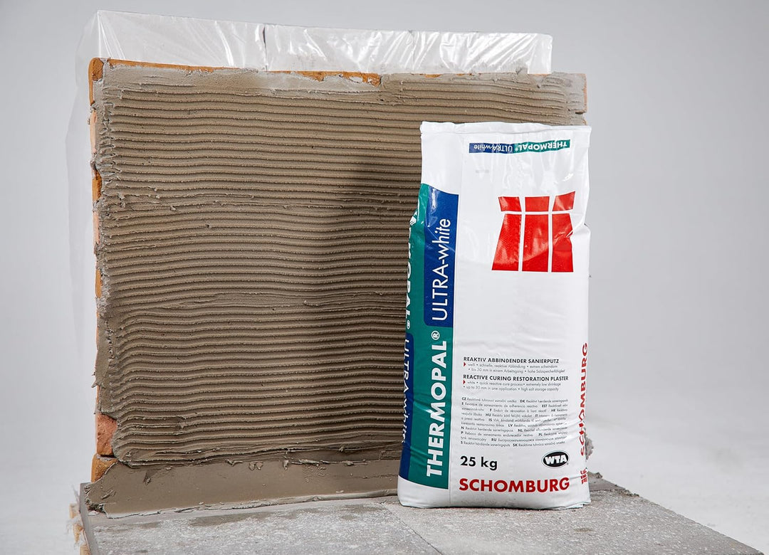 THERMOPAL-ULTRA-white - Sanierputzmörtel – WTA-zertifiziert, klimaregulierend, schnell abbindend, id