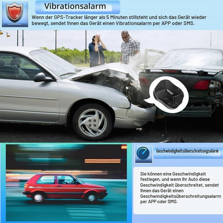 TKMARS 4G GPS Ortungsgerät für Auto ohne ABO, mit 20000-mAh Akku, Langer Standby-Zeit, magnetischem,