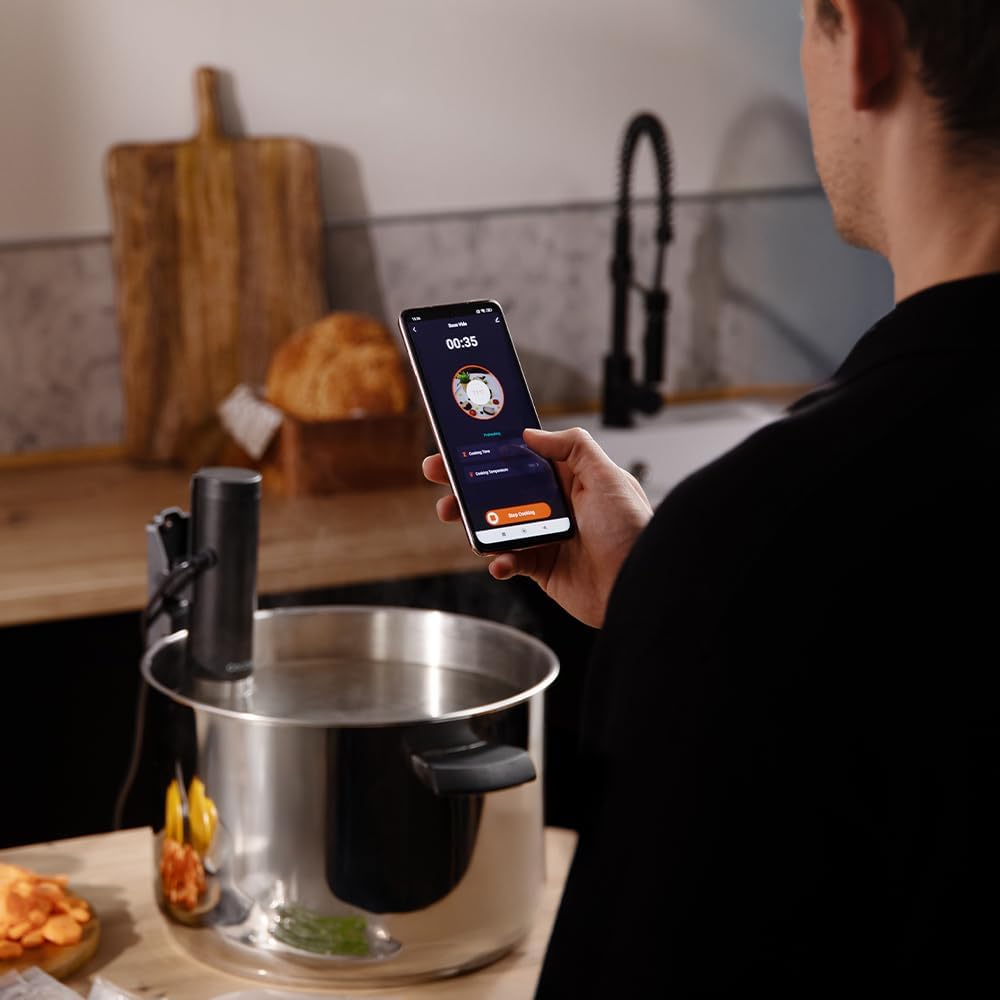 Cecotec Sous Vide SlowVide 1000 Connected, 1000 W Leistung, grosser Temperaturbereich von 5 °C - 95