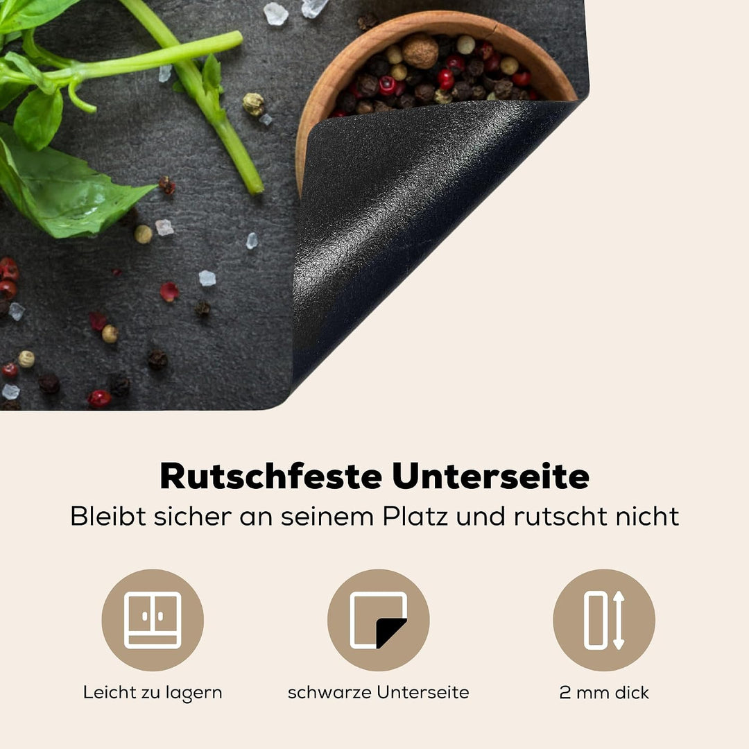 KitchenYeah© Herdabdeckplatte Einteilig Ceranfeld Abdeckplatte für | 77x59 cm - Induktionsschutz Cer