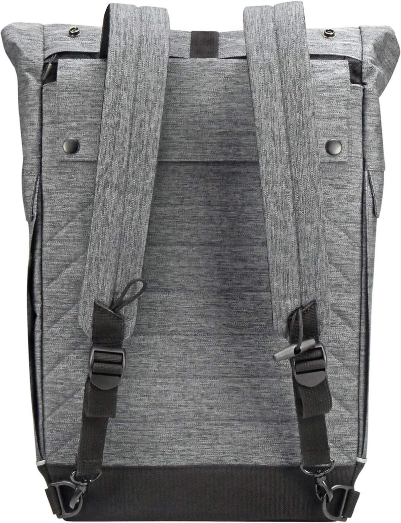KlickFix 0278GR Freepack Switch Enkele Fietstas, Grey-Black, 18 Liter