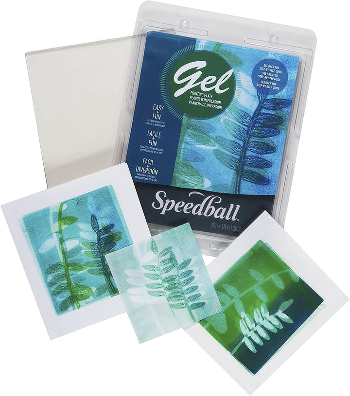 Speedball 12 X 12 Gel Printing Plate Geldruckplatte, farblos, 30,5 x 30,5 cm, 30,5 x 30,5 cm