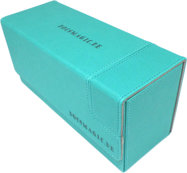 docsmagic.de Premium Magnetic Tray Long Box Mint Small + 2 Flip Boxes - Aqua Small + 2 Flip Boxes Aq