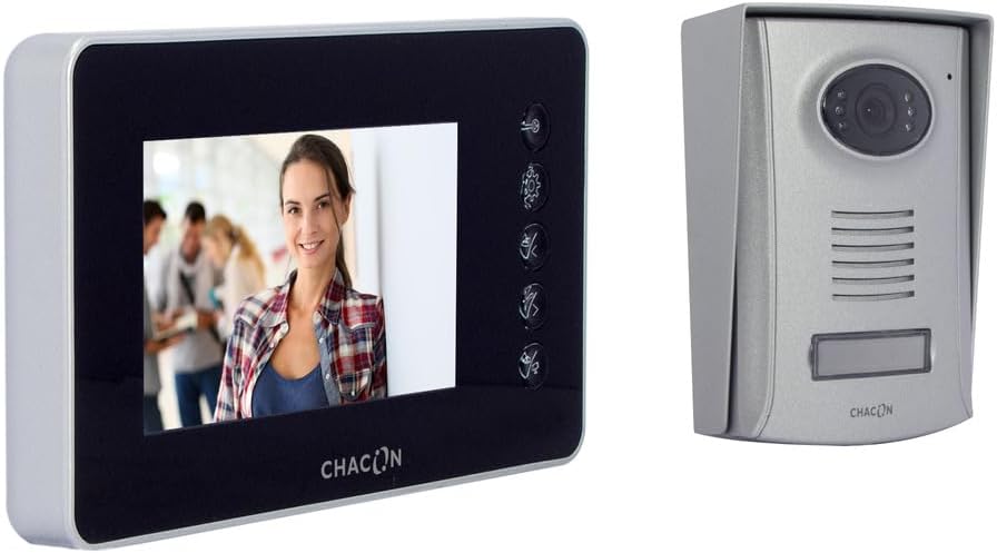 Kabelgebundenes Videotelefon mit 4,3 Zoll Display – Schwarz