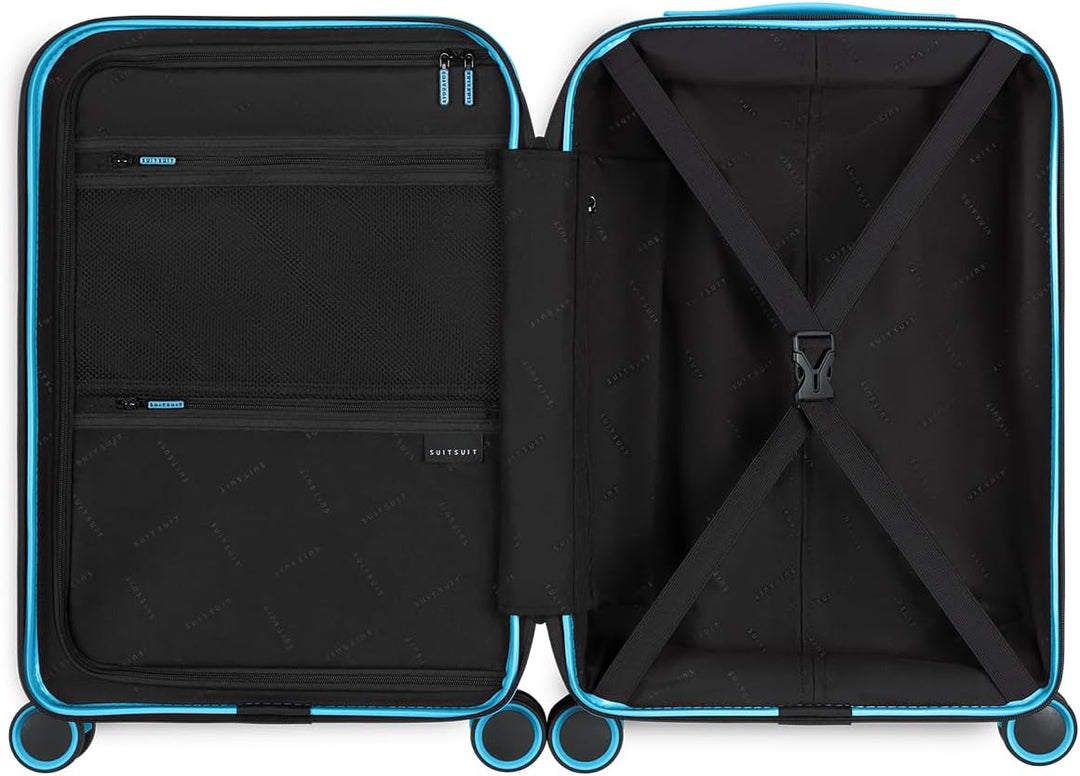 SUITSUIT Handgepäck Koffer mit 4 Rollen 55 x 35 x 20 cm - Hartschalen Kabinentrolley mit TSA-Schloss