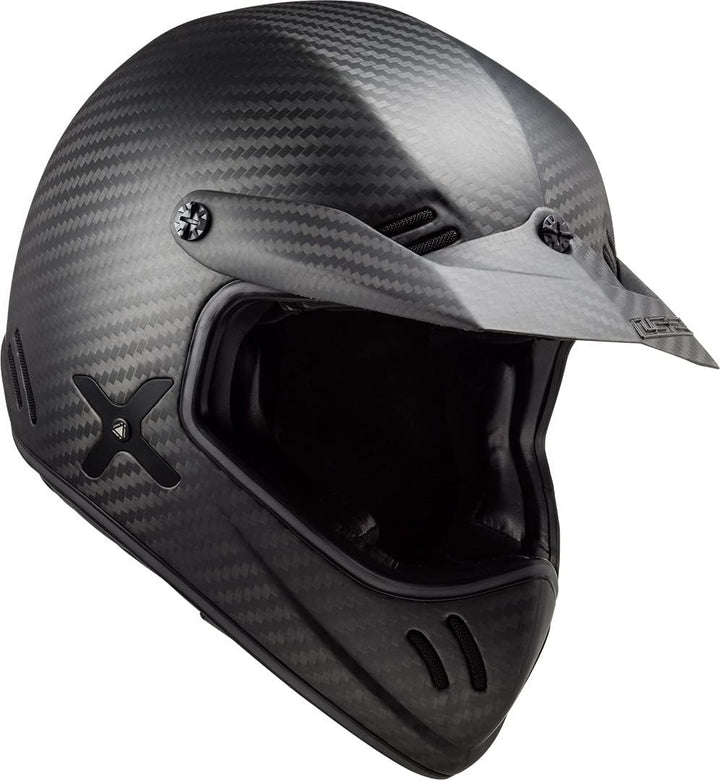 LS2 Unisex Xtra Motorradhelm S Kohlenstoffmatte, S Kohlenstoffmatte