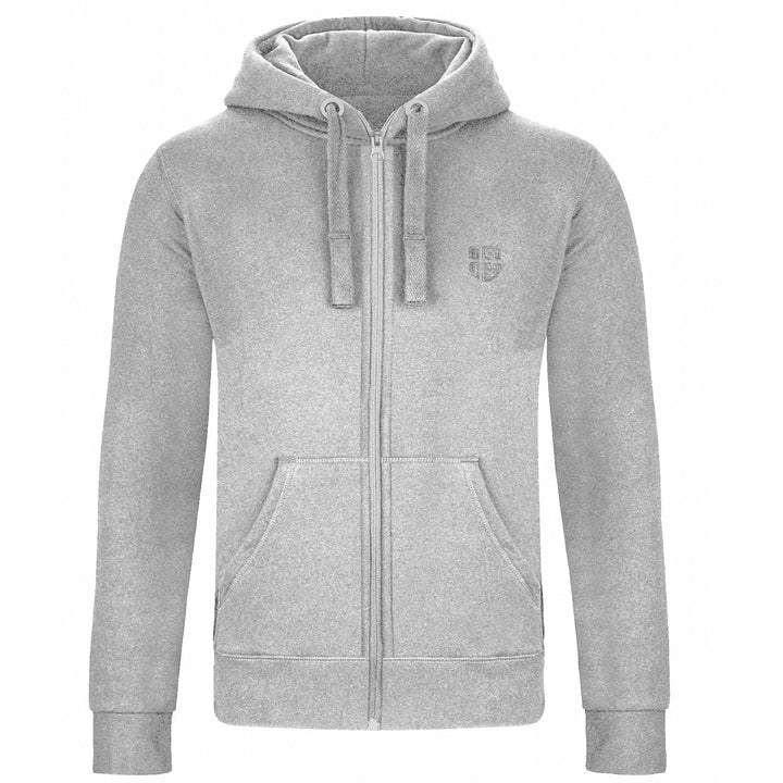 Herren Sweatjacke Kapuzenjacke mit Baumwolle Sport & Freizeitjacke M Hell Grau, M Hell Grau