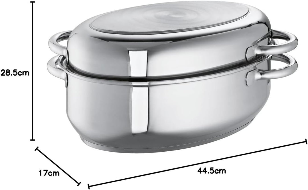 Schulte-Ufer 6789-38 Multi-Bräter, 38 cm, 9,00 l, Edelstahl, 9,00 l