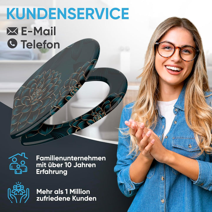 Sanilo WC Sitz mit Absenkautomatik, viele neue Toilettendeckel zur Auswahl, hochwertige Oberfläche,