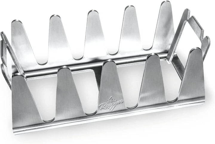 BBQ Rescher Bavarian Rescher Multi Grill Rack Robustes Edelstahl | Idealer Winkel für Fleisch, Ganz