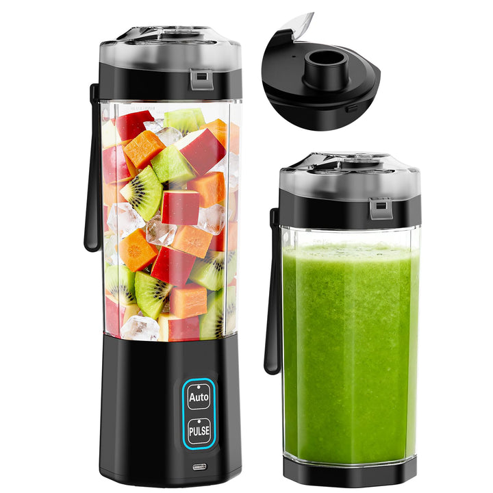 GVODE Tragbarer Mixer Smoothie Maker to go, 700ml Mini Standmixer, Kabelloser Akku Mixer für Smoothi