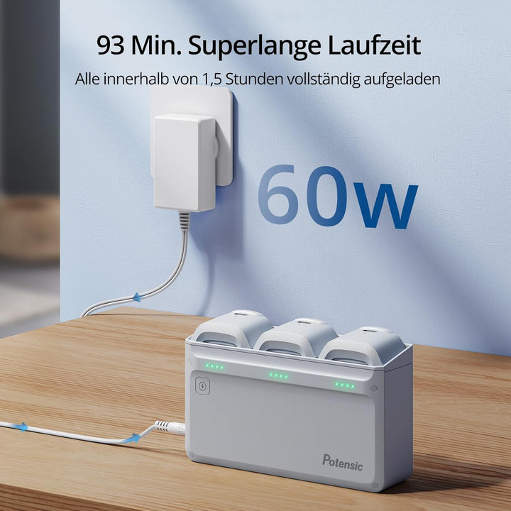 Potensic ATOM SE GPS Drohne mit 4K EIS Kamera, 3 Akkus 93 Min. Flugzeit, unter 249g, 4km FPV Übertra