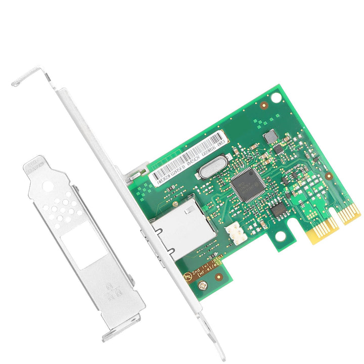 Euqvos für Intel I210-T1 GbE NIC, PCI-E X1, I210 Chipset, Single RJ45 Port, Ethernet Server Adapter,