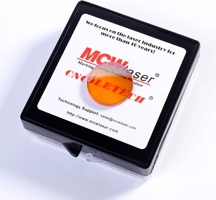 MCWlaser 18mm PVD ZnSe CO2 Laser Fokuslinse Lens für CO2 10600nm 10,6um Lasergravierer/Fräser Durchm
