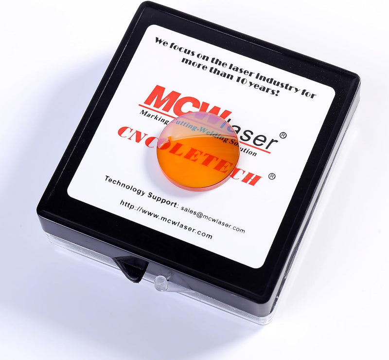 MCWlaser 18mm PVD ZnSe CO2 Laser Fokuslinse Lens für CO2 10600nm 10,6um Lasergravierer/Fräser Durchm