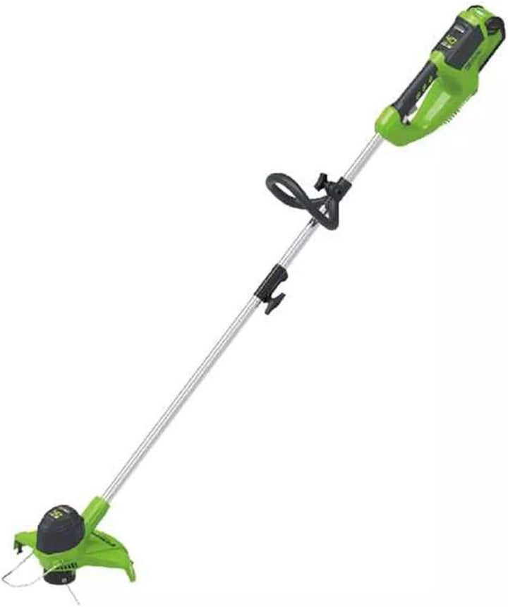 Greenworks G40LT Akku Rasentrimmer für mittelgrosse Gärten, höhenverstellbar, 30 cm Schnittbreite, a