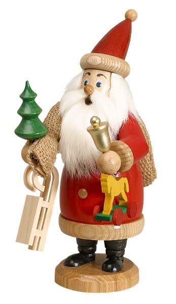 DWU Räuchermann Weihnachtsmann rot und Geschenke